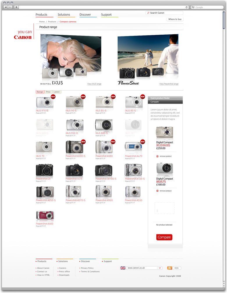 Canon website